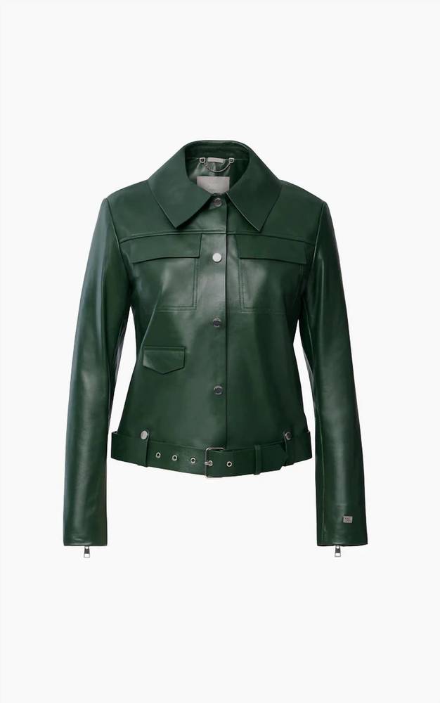 NEW SOIA&KYO rowen leather jacket in juniper - Picture 5 of 5